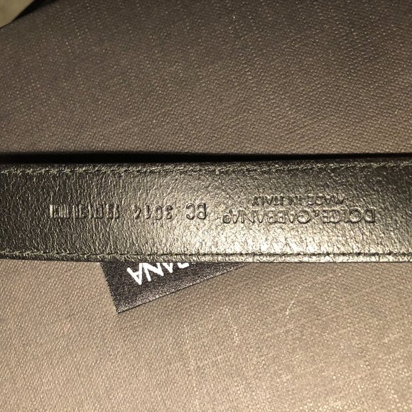 Dolce &Gabbana Lux leather belt with rolled buckle,original D&G box Brand New - Picture 7 of 13